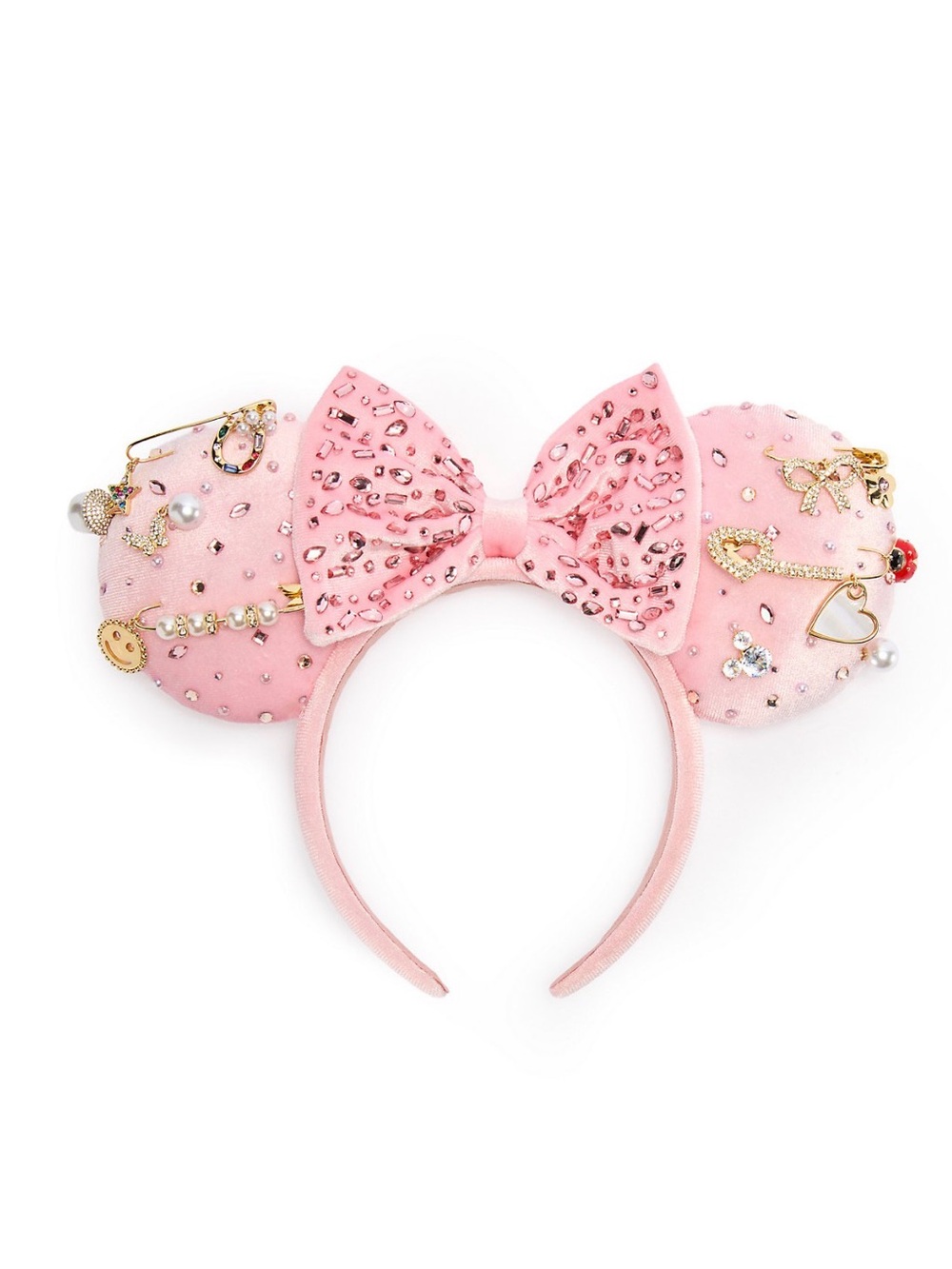 NWT Pink Minnie Mouse Custom Charm Ear Headband by BaubleBar